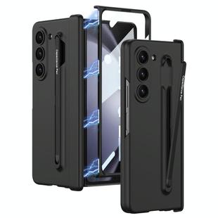 For Samsung Galaxy Z Fold5 5G GKK Integrated Fold Hinge Phone Case with Pen Slots, No Include Pen(Black)