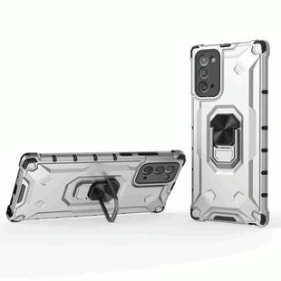 For Samsung Galaxy Note20 Ice Armor Series Ring Holder Phone Case(Silver)