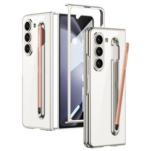 For Samsung Galaxy Z Fold5 5G GKK Integrated PC Phone Case with Pen Slot, No Include Pen(Silver)