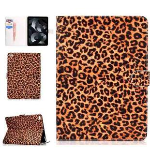 For iPad mini1 / 2 / 3 / 4 Colored Drawing Pattern Horizontal Flip PU Leather Case with Holder & Card Slot & Sleep / Wake-up Function(Yellow Leopard)