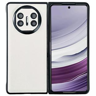 For Huawei Mate X5 Litchi Texture PU + PC Shockproof Phone Case(White)