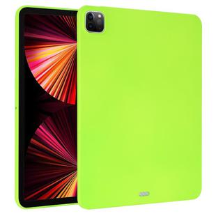 For iPad Pro 11 2022 / 2021 / 2020 Oil Spray Skin-friendly TPU Tablet Case(Fluorescent Green)