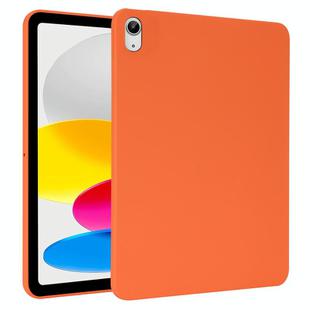 For iPad 10th Gen 10.9 2022 Oil Spray Skin-friendly TPU Tablet Case(Orange)