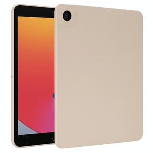 For iPad 10.2 2021 / 2020 / 2019 Oil Spray Skin-friendly TPU Tablet Case(Milk White)