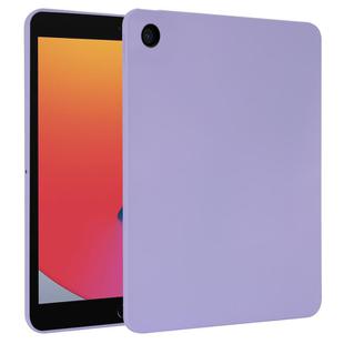 For iPad 10.2 2021 / 2020 / 2019 Oil Spray Skin-friendly TPU Tablet Case(Purple)