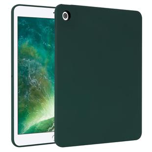 For iPad Air / Air 2 / 9.7 2017 / 2018 Oil Spray Skin-friendly TPU Tablet Case(Deep Green)