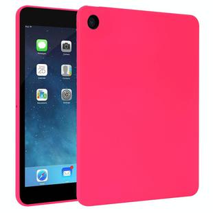 For iPad mini 5 / 4 / 3 / 2 Oil Spray Skin-friendly TPU Tablet Case(Rose Red)