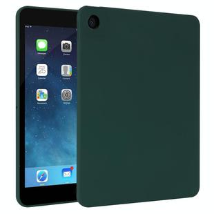 For iPad mini 5 / 4 / 3 / 2 Oil Spray Skin-friendly TPU Tablet Case(Deep Green)