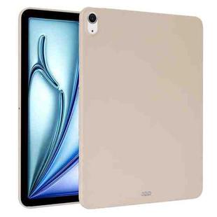 For iPad Air 11 2024 / 2025 Oil Spray Skin-friendly TPU Tablet Case(Milk White)