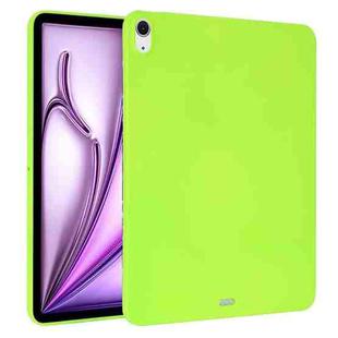 For iPad Air 13 2024 Oil Spray Skin-friendly TPU Tablet Case(Fluorescent Green)