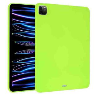 For iPad Pro 12.9 2018/2020/2021/2022 Oil Spray Skin-friendly TPU Tablet Case(Fluorescent Green)