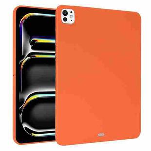 For iPad Pro 13 2024 Oil Spray Skin-friendly TPU Tablet Case(Orange)