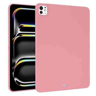 For iPad Pro 13 2024 Oil Spray Skin-friendly TPU Tablet Case(Pink)