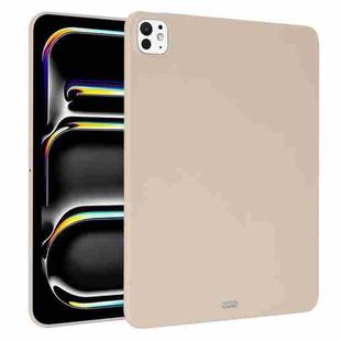 For iPad Pro 13 2024 Oil Spray Skin-friendly TPU Tablet Case(Milk White)