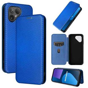 For Fairphone 5 Carbon Fiber Texture Flip Leather Phone Case(Blue)