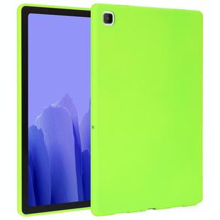 For Samsung Galaxy Tab A7 2020 / T500 Oil Spray Skin-friendly TPU Tablet Case(Fluorescent Green)