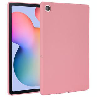 For Samsung Galaxy Tab S6 Lite P610 Oil Spray Skin-friendly TPU Tablet Case(Pink)