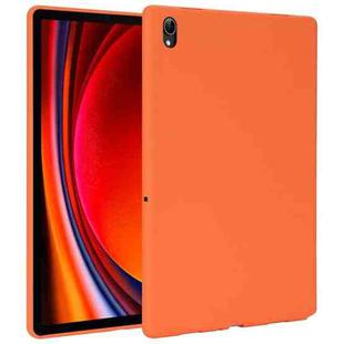 For Samsung Galaxy Tab S9 Oil Spray Skin-friendly TPU Tablet Case(Orange)
