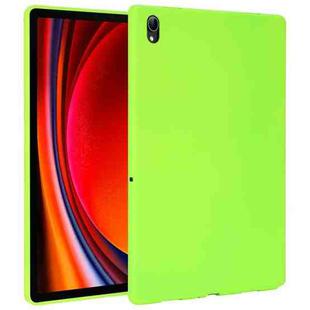 For Samsung Galaxy Tab S9 Oil Spray Skin-friendly TPU Tablet Case(Fluorescent Green)