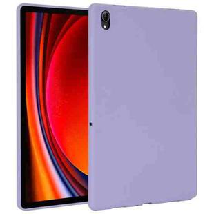 For Samsung Galaxy Tab S9 Oil Spray Skin-friendly TPU Tablet Case(Purple)