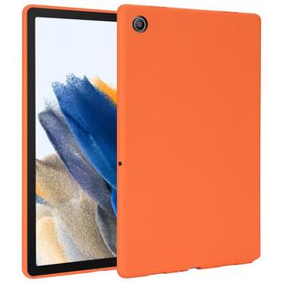 For Samsung Galaxy Tab A8 X200 Oil Spray Skin-friendly TPU Tablet Case(Orange)