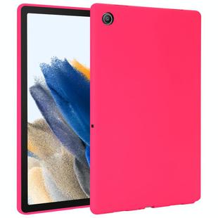 For Samsung Galaxy Tab A8 X200 Oil Spray Skin-friendly TPU Tablet Case(Rose Red)