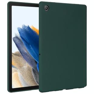 For Samsung Galaxy Tab A8 X200 Oil Spray Skin-friendly TPU Tablet Case(Deep Green)