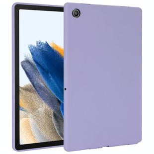 For Samsung Galaxy Tab A8 X200 Oil Spray Skin-friendly TPU Tablet Case(Purple)