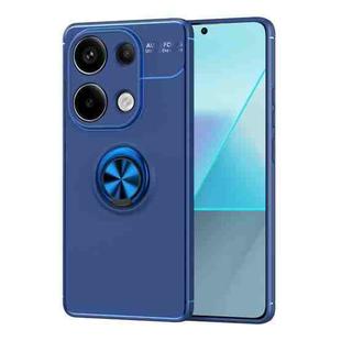 For Xiaomi Redmi Note 13 Pro 4G Metal Ring Holder TPU Phone Case(Blue)