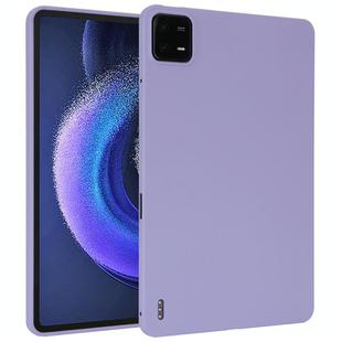 For Xiaomi Pad 6 / 6 Pro Oil Spray Skin-friendly TPU Tablet Case(Purple)