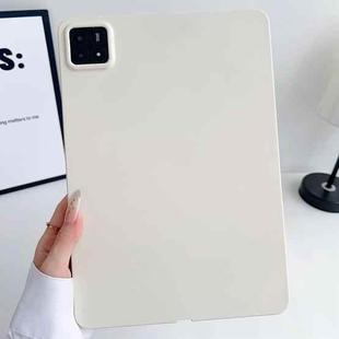 For Xiaomi Pad 6s Pro Oil Spray Skin-friendly TPU Tablet Case(Milk White)