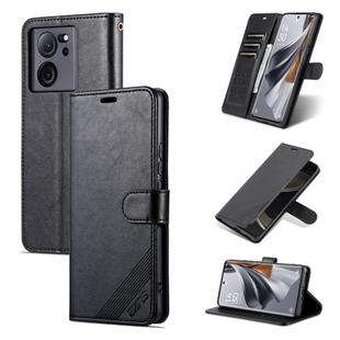 For Xiaomi 13T / Redmi K60 Ultra AZNS Sheepskin Texture Flip Leather Phone Case(Black)