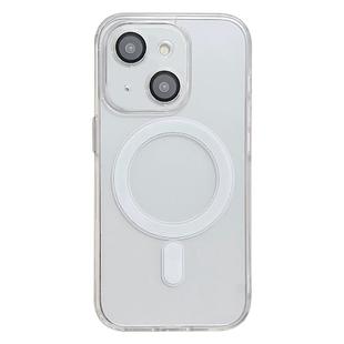 For iPhone 14 Acrylic MagSafe Magnetic Lens Film Protection Phone Case(Transparent)