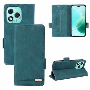 For Honor 400 Lite Global Magnetic Clasp Flip Leather Phone Case(Green)