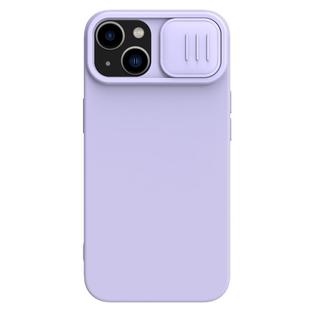 For iPhone 15 Plus NILLKIN CamShield MagSafe Liquid Silicone Phone Case(Purple)