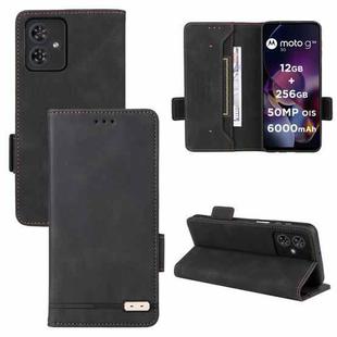 For Motorola Moto G54 5G Magnetic Clasp Leather Phone Case(Black)