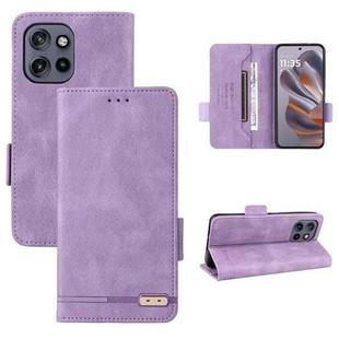 For Motorola Edge 50 Neo 5G Magnetic Clasp Leather Phone Case(Purple)