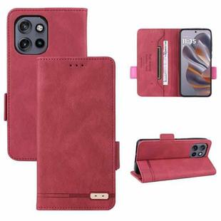 For Motorola Edge 50 Neo 5G Magnetic Clasp Leather Phone Case(Red)