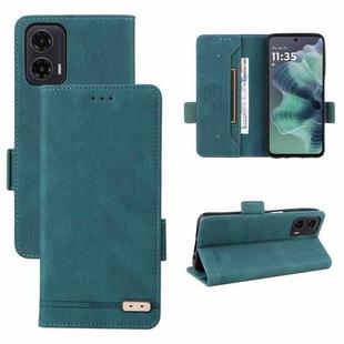 For Motorola Moto G35 5G Magnetic Clasp Leather Phone Case(Green)