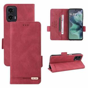 For Motorola Moto G35 5G Magnetic Clasp Leather Phone Case(Red)