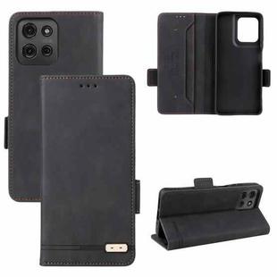 For Motorola Moto G75 5G Magnetic Clasp Leather Phone Case(Black)