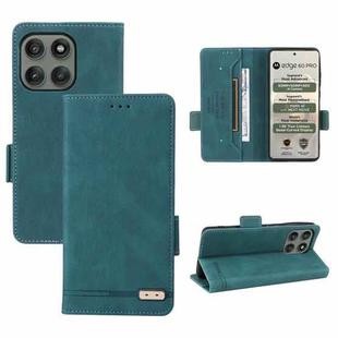 For Motorola Edge 60 Pro Magnetic Clasp Leather Phone Case(Green)