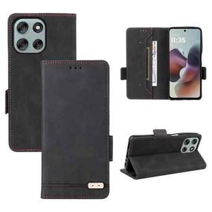 For Motorola Moto G56 / G66j / G66y 5G Magnetic Clasp Leather Phone Case(Black)