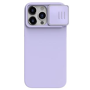 For iPhone 15 Pro NILLKIN CamShield MagSafe Liquid Silicone Phone Case(Purple)