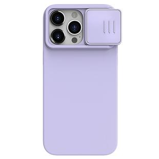 For iPhone 15 Pro Max NILLKIN CamShield Liquid Silicone Phone Case(Purple)