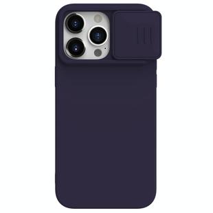 For iPhone 15 Pro NILLKIN CamShield Liquid Silicone Phone Case(Deep Purple)