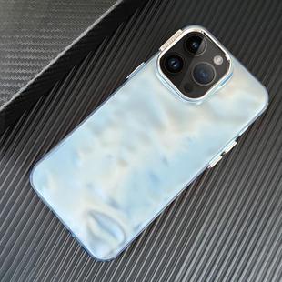 For iPhone 12 Pro Max 3D IMD Water Ripple TPU + Acrylic Electroplated Phone Case(Blue)