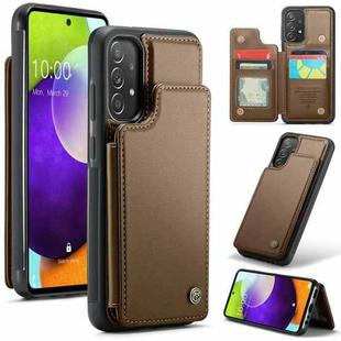 For Samsung Galaxy A52 4G/5G/A52s 5G CaseMe C22 Card Slots Holder RFID Anti-theft Phone Case(Brown)