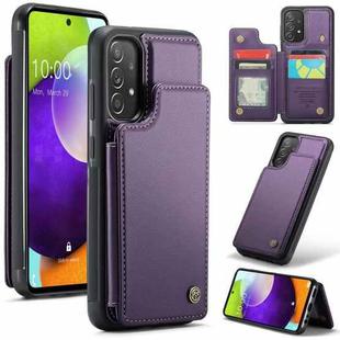 For Samsung Galaxy A52 4G/5G/A52s 5G CaseMe C22 Card Slots Holder RFID Anti-theft Phone Case(Purple)