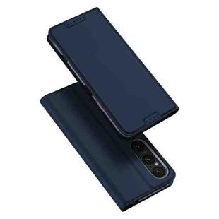 For Sony Xperia 1 VI DUX DUCIS Skin Pro Series Flip Leather Phone Case(Blue)